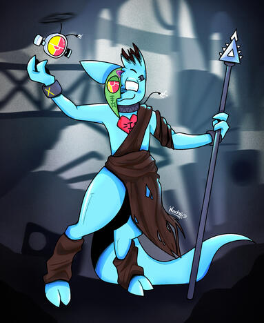 Fullbody Shaded + Simple BG